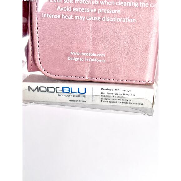 Modeblu Classic Diary Case for the Apple iPhone 14 Pro (6.1-inch) in Pink NEW - Picture 8 of 12